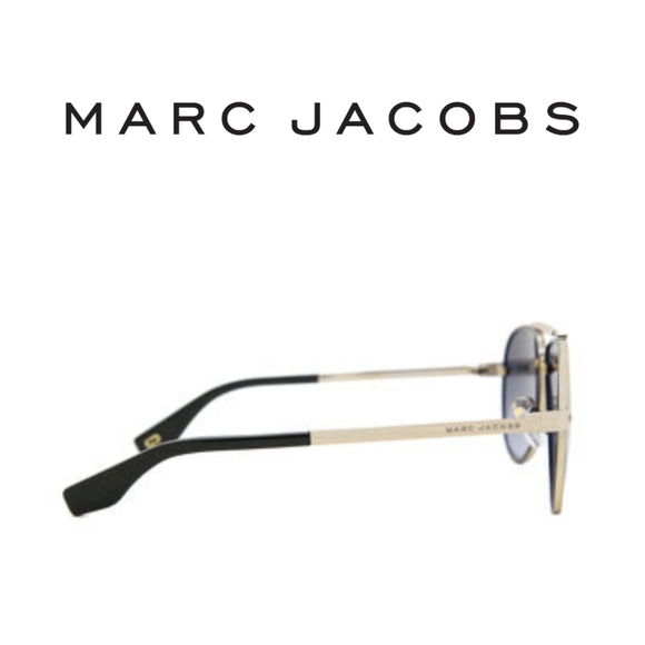 New!! MARC JACOBS- 317/S Sunglasses Gold Grey (90) / Dark Grey Gradient - Picture 2 of 7